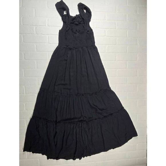 Isabel Maternity Black Maxi Dress Small - Picture 2 of 3